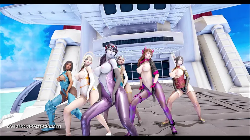 [Overwatch Cosplay] Red Velvet - Erotic Dance Striptease