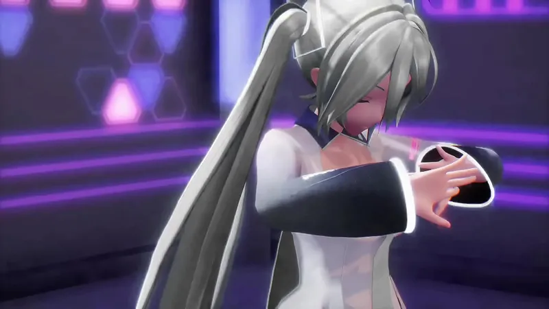 Hatsune Miku's X-rated Night Revel, Striptease Hentai, Petite Tits