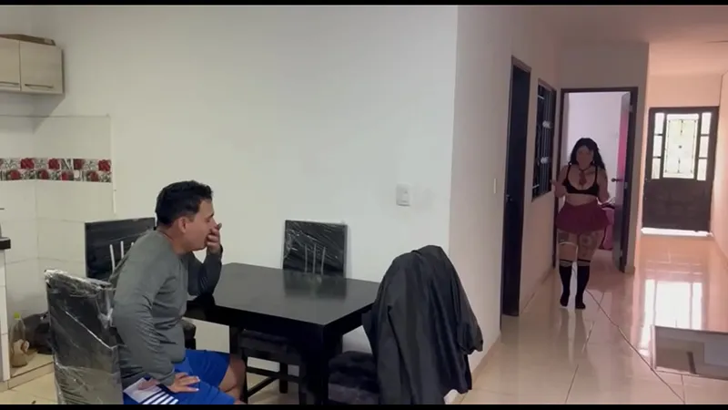 Stepdad Demands Sex - Can't Date Boyfriend - HD Spanish Porn