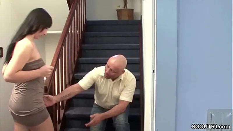 Hallway Stepdad Takes Daughter Forcefully