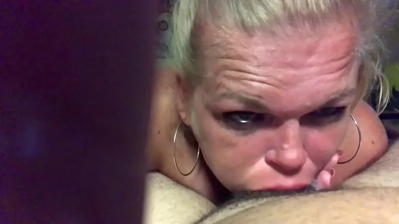 Curvy Blonde MILF Gives Road Neighbor Head