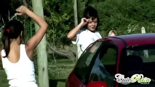 Cute Rain Sexy Car Wash