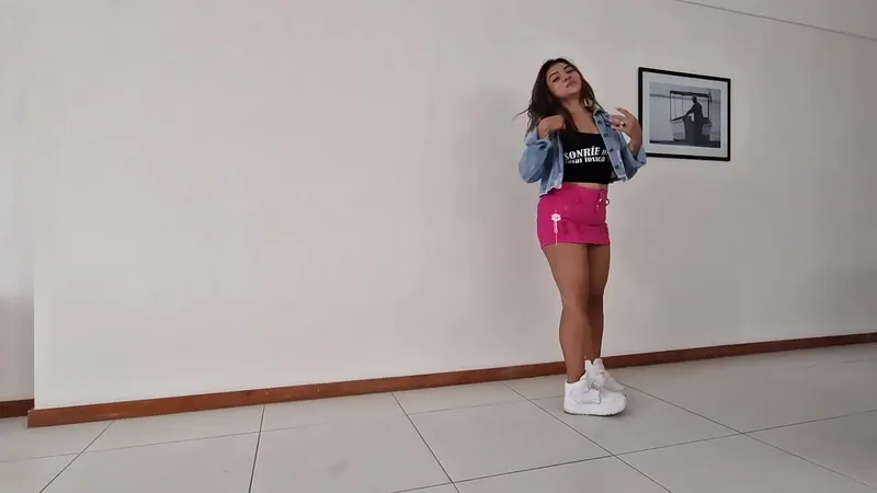 Blonde Latin Dancer Strips Big Ass