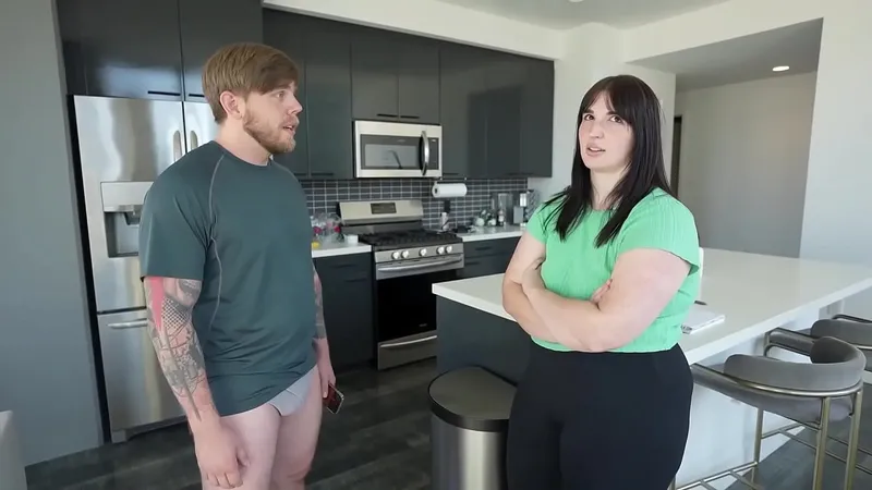 BBW Roommate Demands Sex for Rent! Paige Steele & Steve Rickz