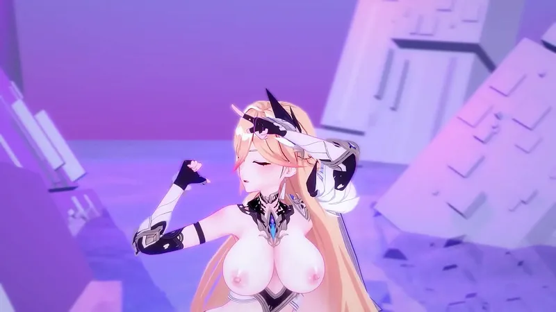 Big Boob Blonde Durandal Hentai 3D Dance NSFW Honkai Impact 3rd Clip