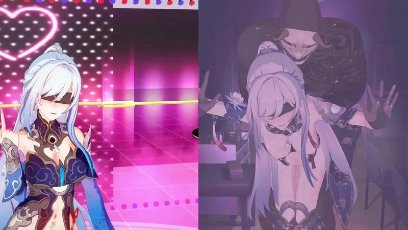 Jing Liu Hentai Striptease, Honkai Star Rail (MMD 3D, CLIP)