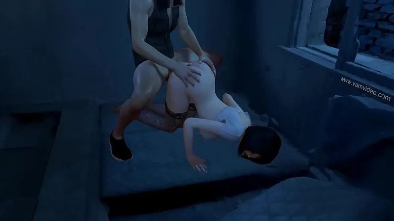 Skinny Asian Babe in Sexy Fishnets - Hardcore Action