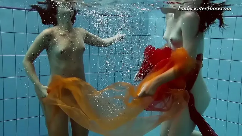 Naked Teens Swim & Masturbate Alone - Horny Pool Action