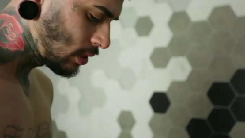 Brunette Takes Model's Doggystyle Studio Fuck