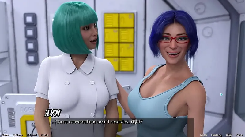 Space Stranded #74 - Blue-Haired MILF Demands Threesome with Me & Doctor