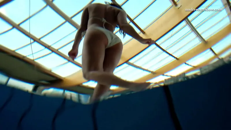 Alla's Underwater Striptease in Pool