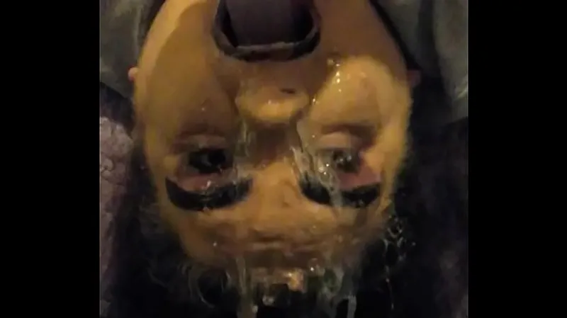 Deepthroat Gag with Dildo - Intense