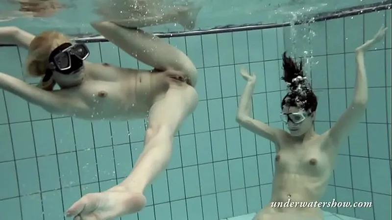 Underwater Lesbian Swim Sex