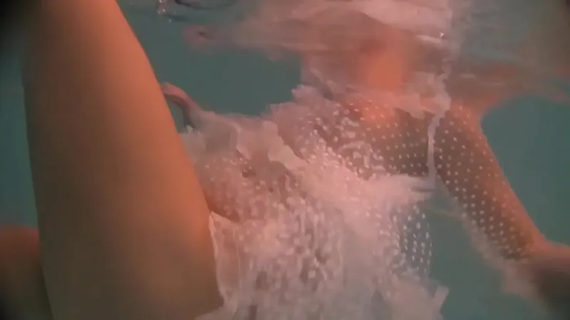 Teen Natalia Kupalka at Outdoor Pool Action