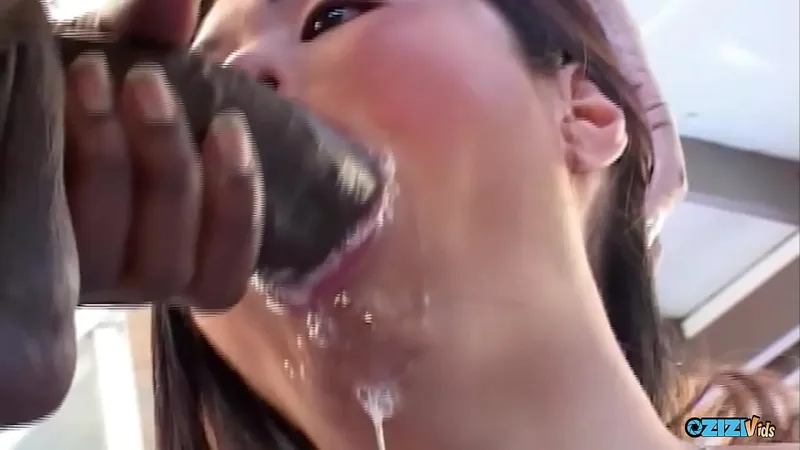 Asian Star Takes Monster Black Dick, Facial Cumshot