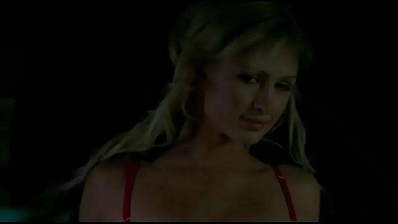 Paris Hilton hot scenes at House of Wax
