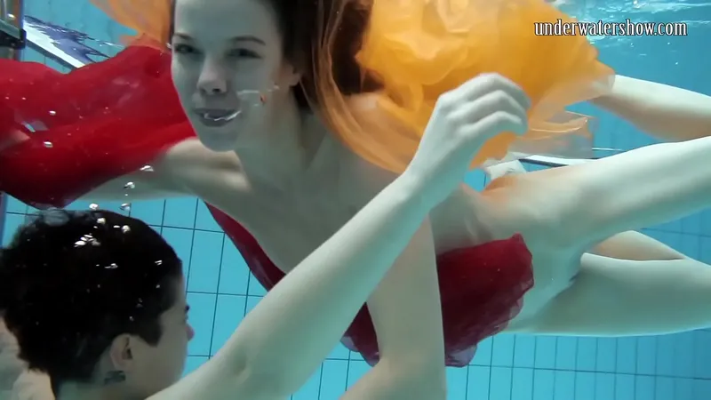 Nude Pool Orgy - Hot Twats Alone