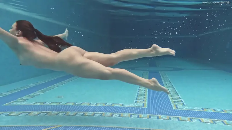 Sazan Cheharda - Hungarian Striptease in Pool Swimsuit