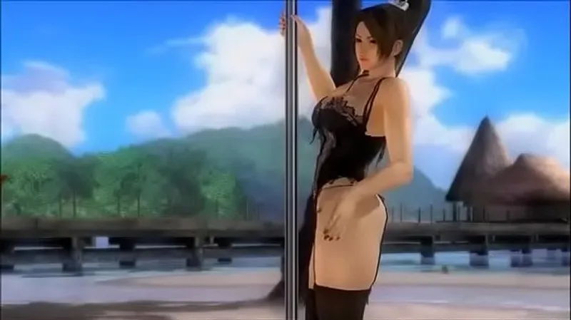 Mai Shiranui XXX Pole Dance in Black Lingerie