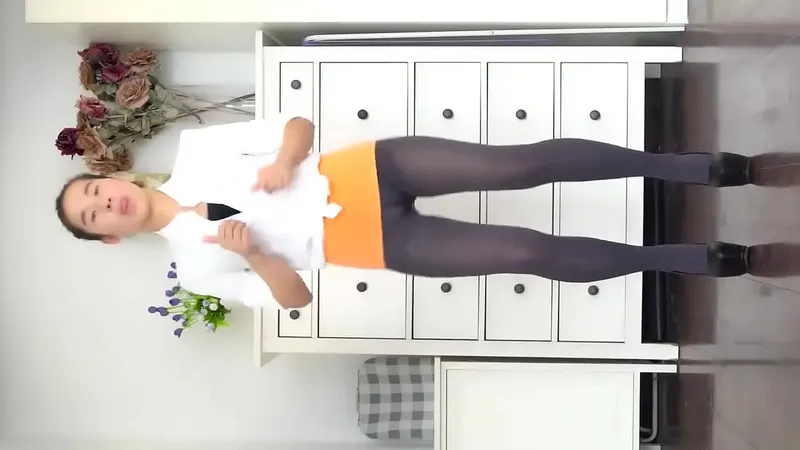Teen moves seductively