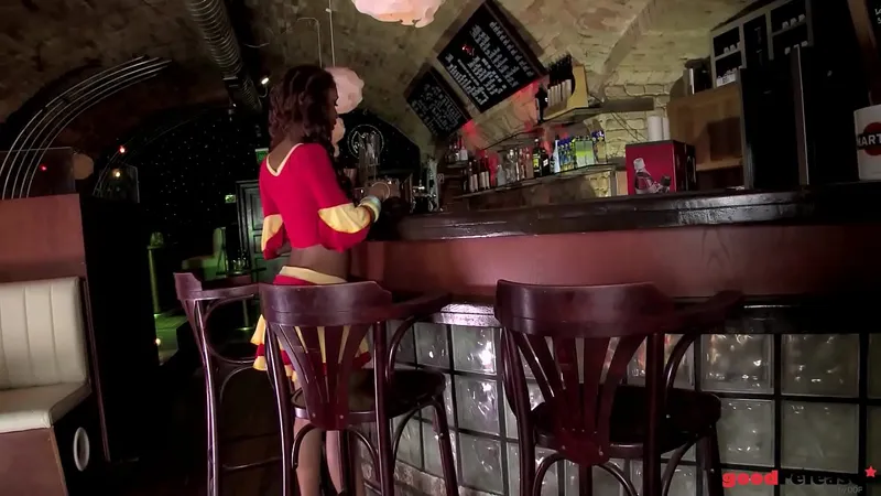 Katia Dé Lys - Black Beauty Gangbanged by 3 at Bar
