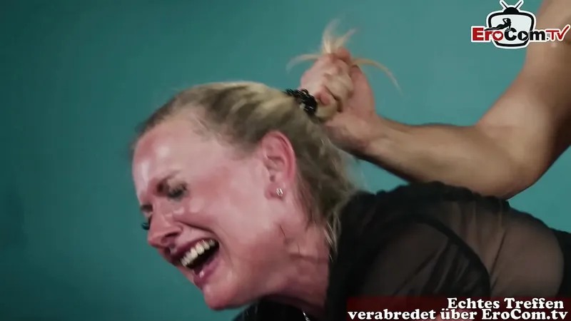 Mature German Milf Bangs Young Stud - Natural Tits