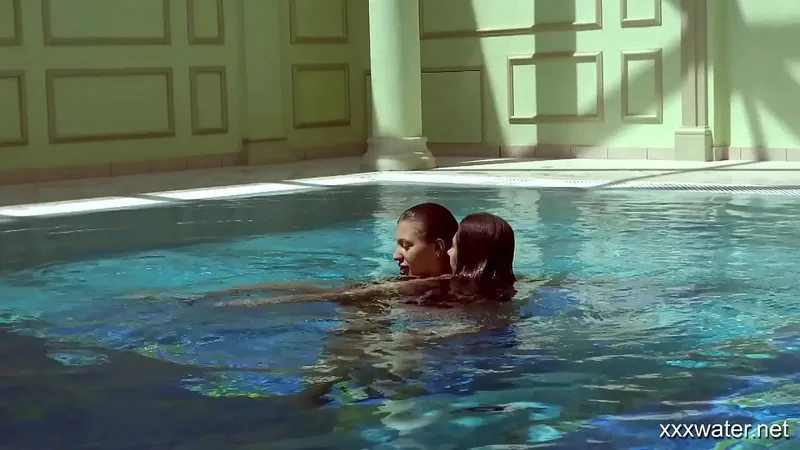 Irina & Olla - Underwater Sexy Swim Pool Action