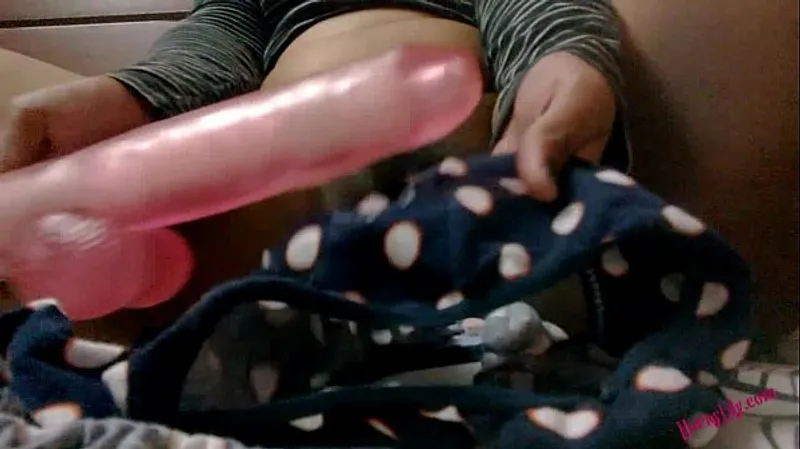 HornyLily Desi Cums on Dildo