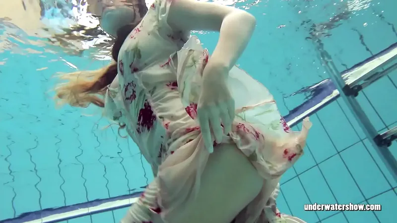 Lucy Gurchenko Strips Suit, Swimming Pool Action