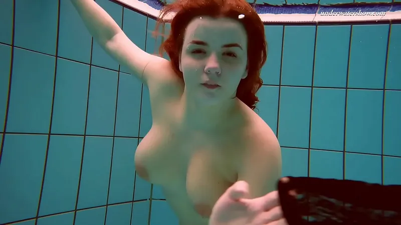 Vesta at Pool - Strips Nude