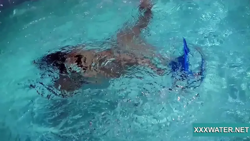 Candy in Pool - Hungarian Teen's Passionate Swim