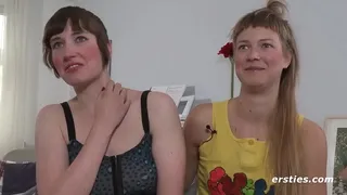 Lesbian Friends Play With a Sex Toy