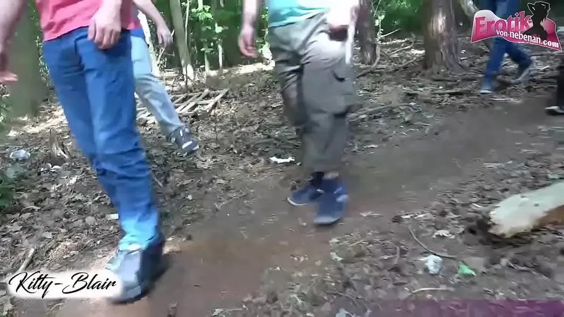 German Teens Outdoor Group Sex - Wild Cum Banging