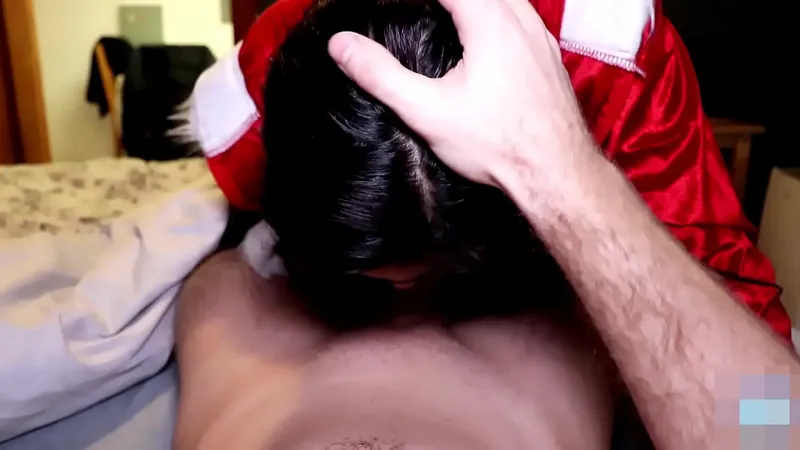Teen Deepthroat Xmas Training - Uncontrollable!