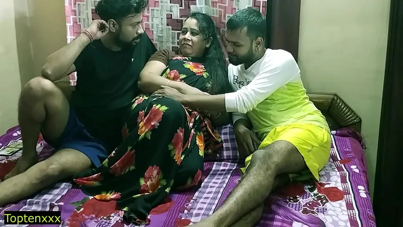 Indian Hot Wife Threesome: Randi Bhabhi & 2 Devors - Intense XXX Action
