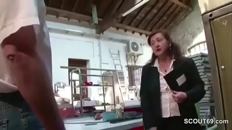 Public Fucking with German MILF in Stockings