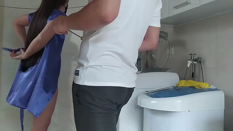 Wife Teases & Fixes Machine Repairman