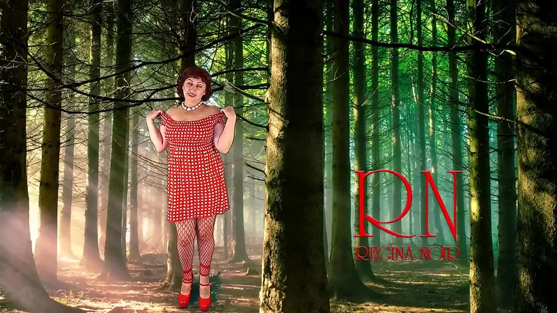 Regina Noir - Nude in Forest, Meshy Tights, Boobs & Pussy