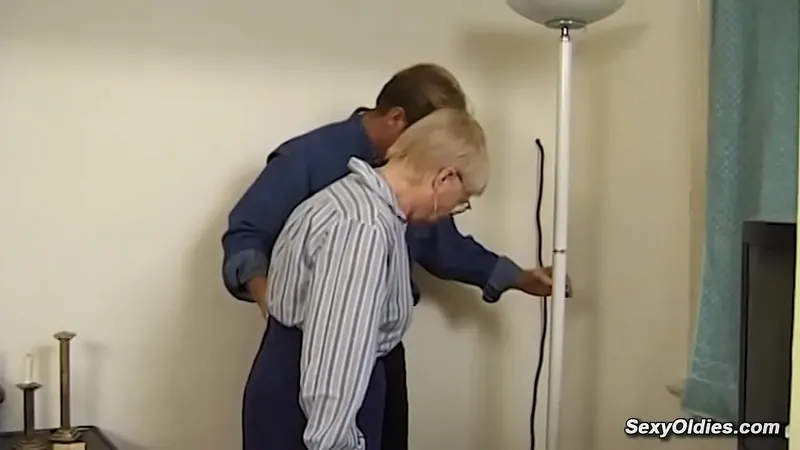 German Granny Blows Big Cock, Reverse Cowgirl Ride