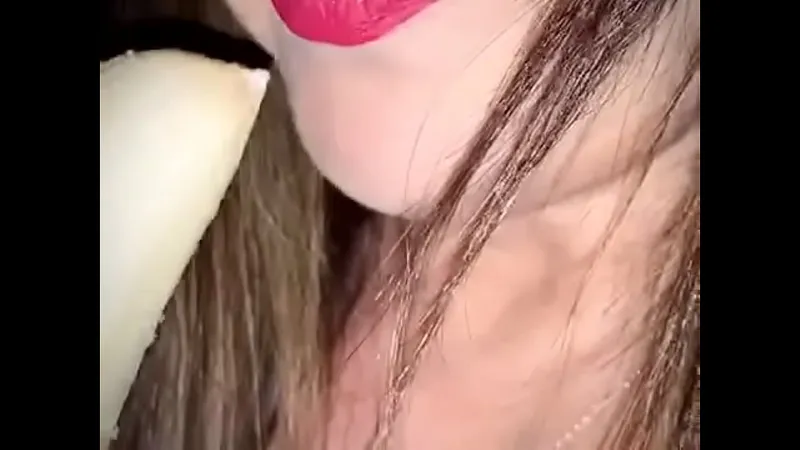 Sucking Bananas Intensely