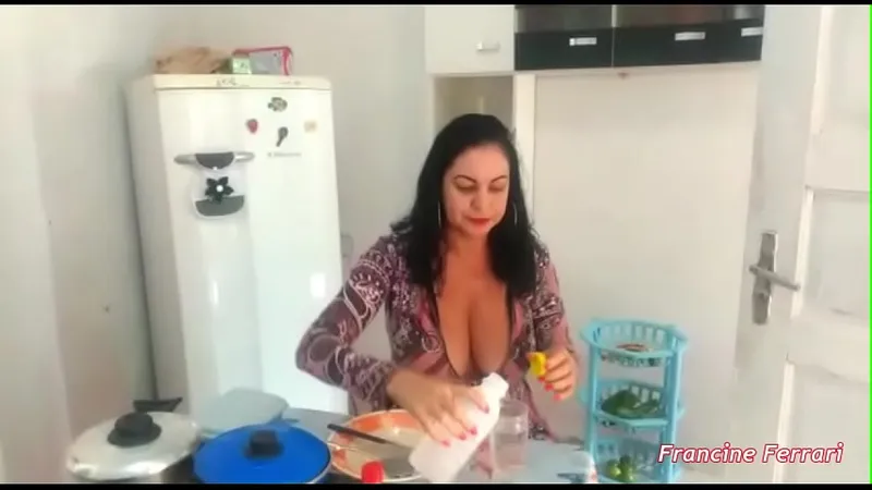 Busty Babe Fucks Lover on Living Room Armchair