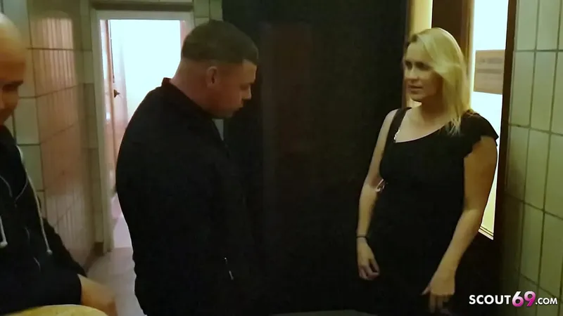 Mature German Julia Pink Fucks Stranger at Disco Toilet