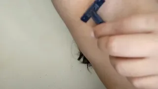 Desi hairy shaving