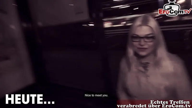 Public Train Station Tease: German Chubby Teen Slut Pickup