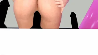 Ramona Stretching out her kitty  on 3 different Dildos