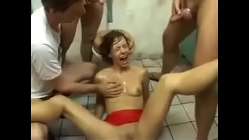 Rough Brunette Toilet Play - Piss & Cum Intense
