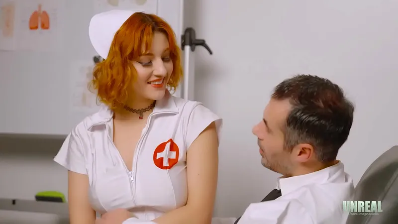 Keely Rose & Doctor Brock Cooper: Nurse Riding Cock After Work, Hardcore Sex