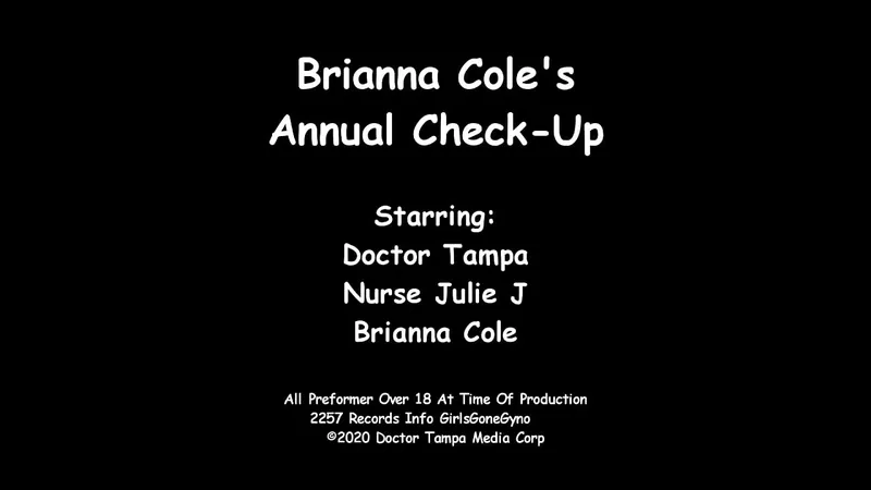Brianna Cole's Annual Exam at GirlsGoneGyno by Tampa & Nurse Julie - intense climax