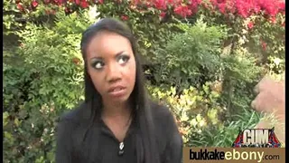 Gorgeous ebony lady sucks white dicks and gangbang fucking 28