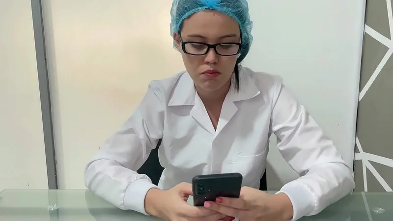 Horny Doctor Sucks Semen for Exam
